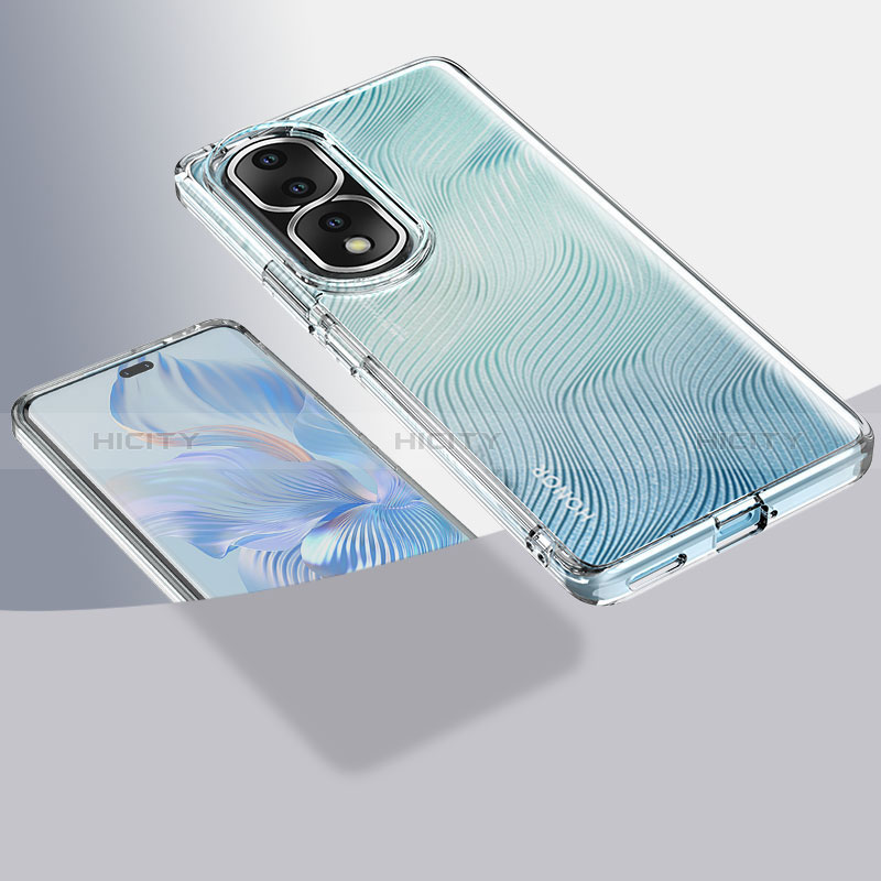 Silikon Schutzhülle Rahmen Tasche Hülle Durchsichtig Transparent W01L für Huawei Honor 80 Pro 5G