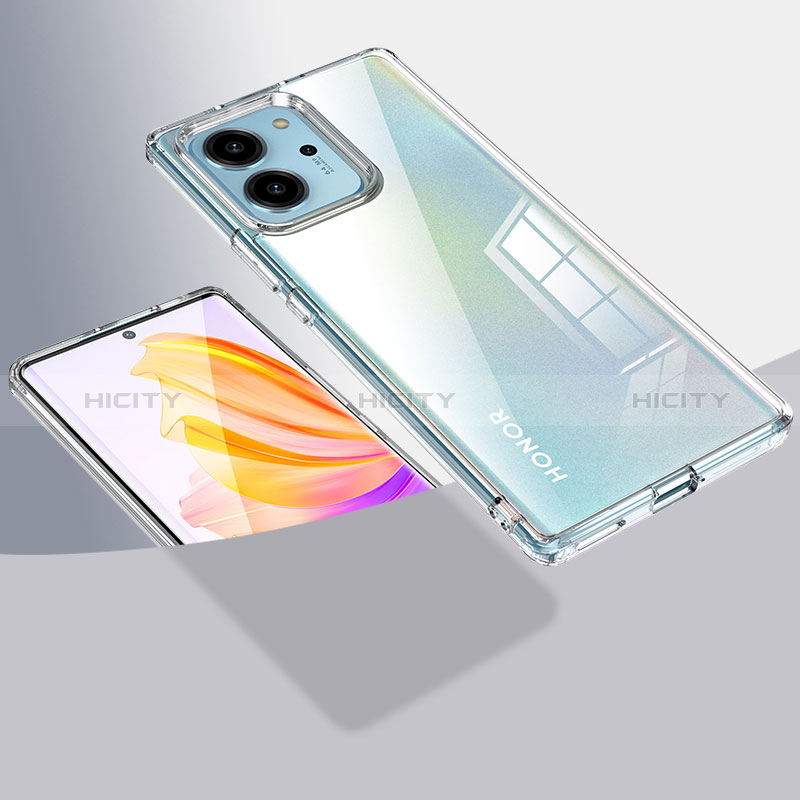 Silikon Schutzhülle Rahmen Tasche Hülle Durchsichtig Transparent W01L für Huawei Honor 80 SE 5G