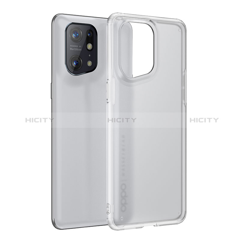 Silikon Schutzhülle Rahmen Tasche Hülle Durchsichtig Transparent W01L für Oppo Find X5 5G