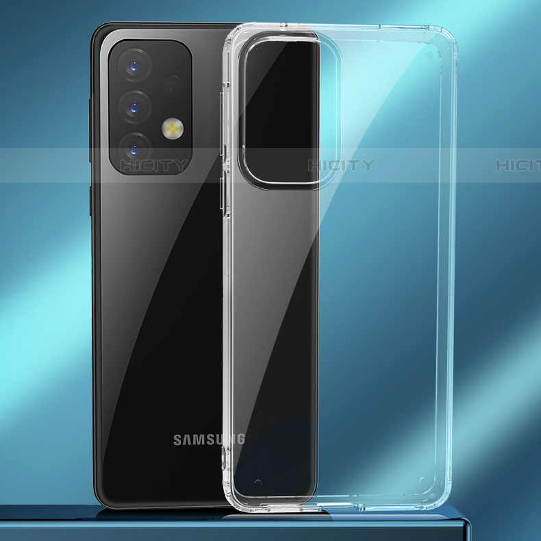 Silikon Schutzhülle Rahmen Tasche Hülle Durchsichtig Transparent W01L für Samsung Galaxy A73 5G