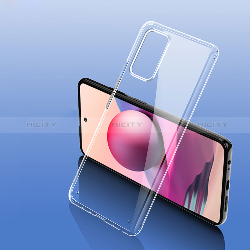 Silikon Schutzhülle Rahmen Tasche Hülle Durchsichtig Transparent W01L für Xiaomi Poco M5S groß