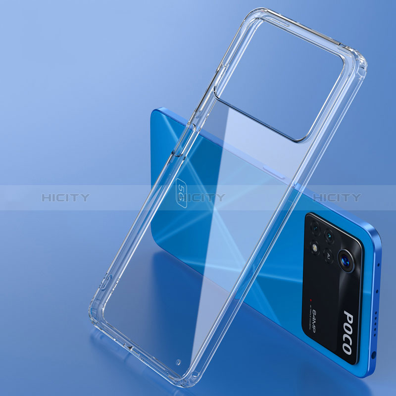 Silikon Schutzhülle Rahmen Tasche Hülle Durchsichtig Transparent W01L für Xiaomi Poco X4 Pro 5G