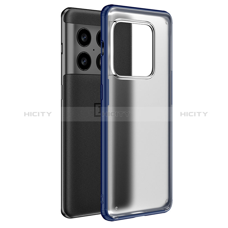 Silikon Schutzhülle Rahmen Tasche Hülle Durchsichtig Transparent WL1 für OnePlus 10 Pro 5G Blau