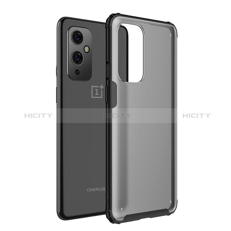 Silikon Schutzhülle Rahmen Tasche Hülle Durchsichtig Transparent WL1 für OnePlus 9 5G Schwarz