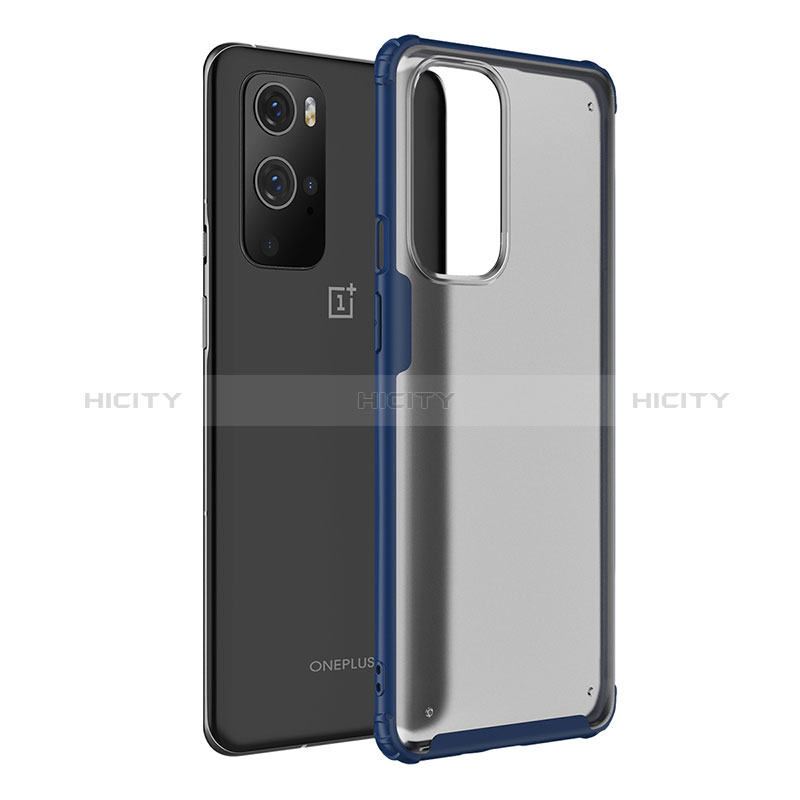 Silikon Schutzhülle Rahmen Tasche Hülle Durchsichtig Transparent WL1 für OnePlus 9 Pro 5G Blau