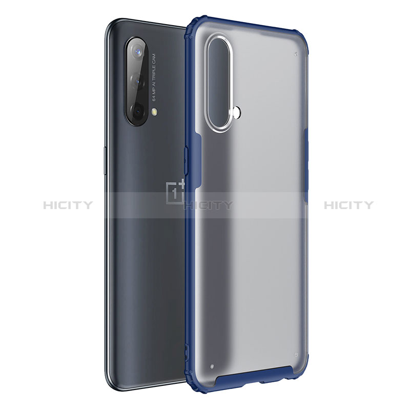 Silikon Schutzhülle Rahmen Tasche Hülle Durchsichtig Transparent WL1 für OnePlus Nord CE 5G Blau