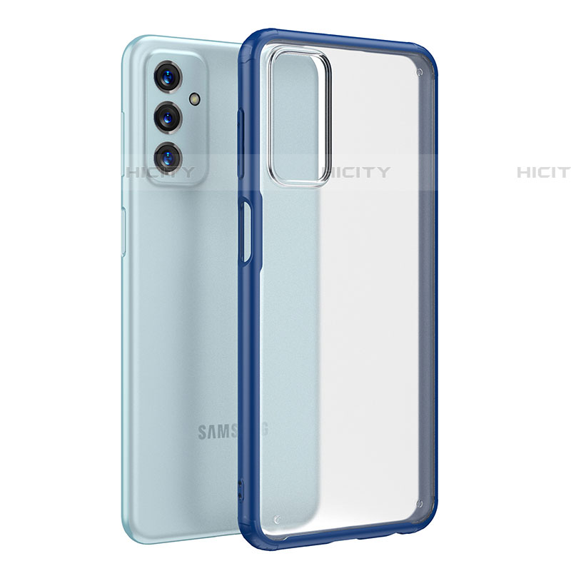 Silikon Schutzhülle Rahmen Tasche Hülle Durchsichtig Transparent WL1 für Samsung Galaxy F23 5G Blau Plus