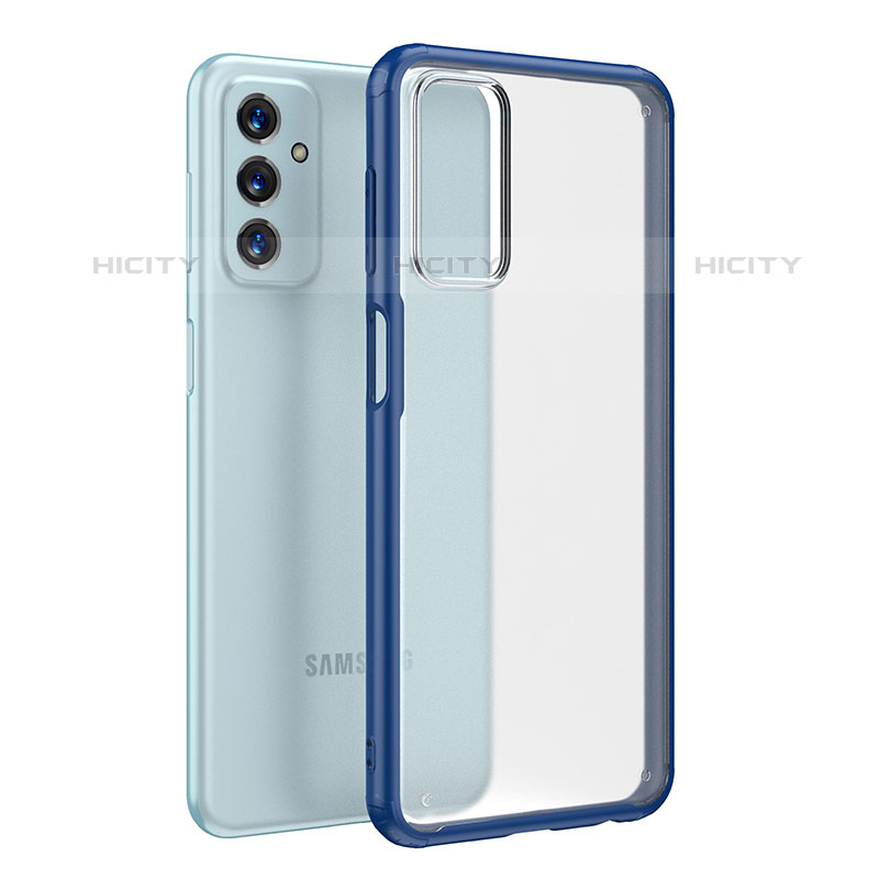 Silikon Schutzhülle Rahmen Tasche Hülle Durchsichtig Transparent WL1 für Samsung Galaxy M23 5G Blau Plus