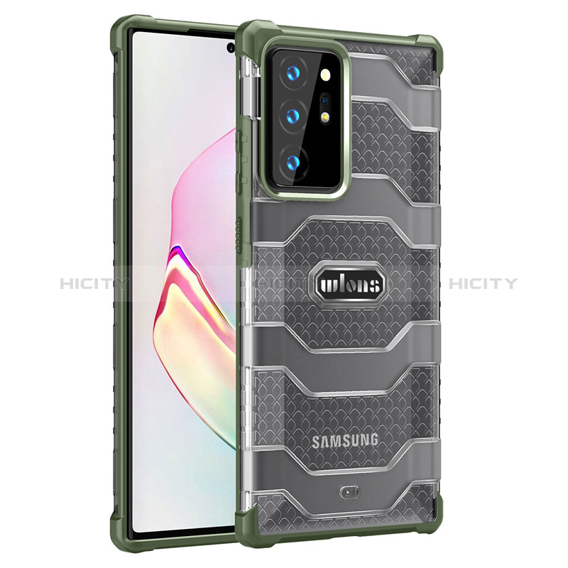 Silikon Schutzhülle Rahmen Tasche Hülle Durchsichtig Transparent WL1 für Samsung Galaxy Note 20 Ultra 5G Minzgrün