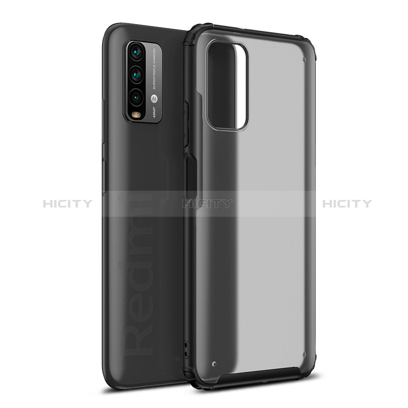 Silikon Schutzhülle Rahmen Tasche Hülle Durchsichtig Transparent WL1 für Xiaomi Redmi 9 Power Schwarz