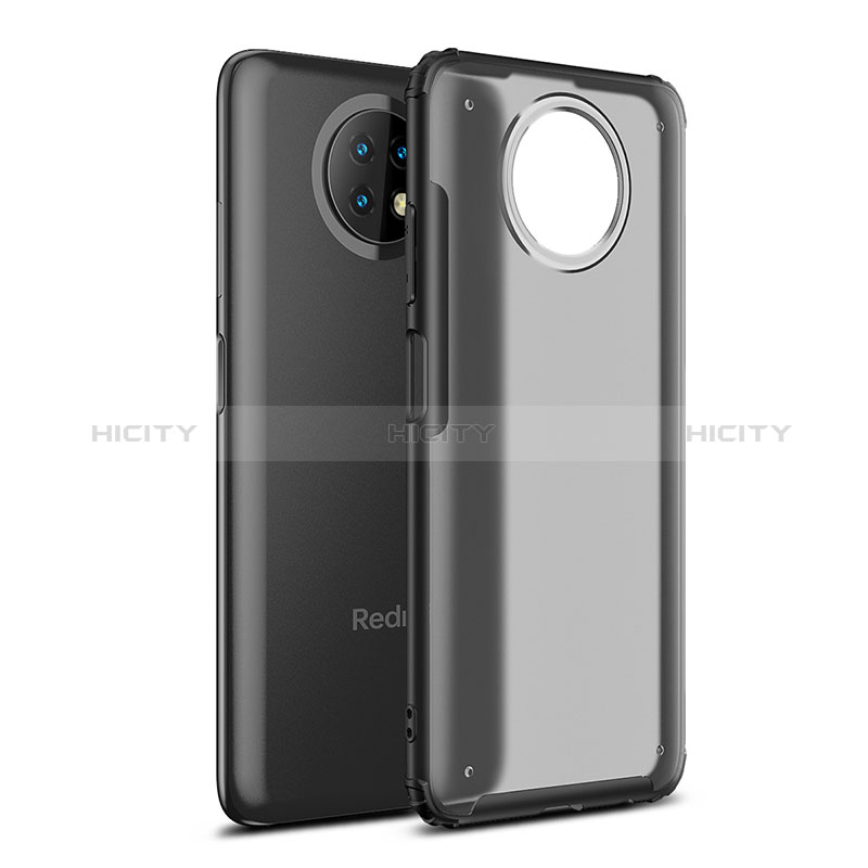 Silikon Schutzhülle Rahmen Tasche Hülle Durchsichtig Transparent WL1 für Xiaomi Redmi Note 9 5G Schwarz Plus