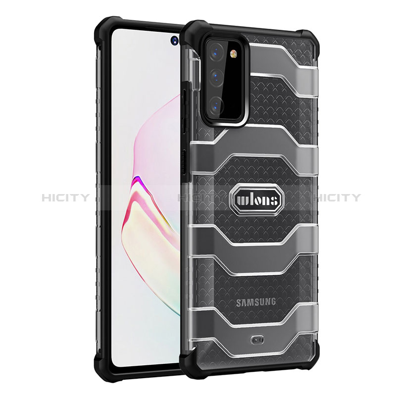 Silikon Schutzhülle Rahmen Tasche Hülle Durchsichtig Transparent WL2 für Samsung Galaxy S20 Lite 5G Schwarz Plus