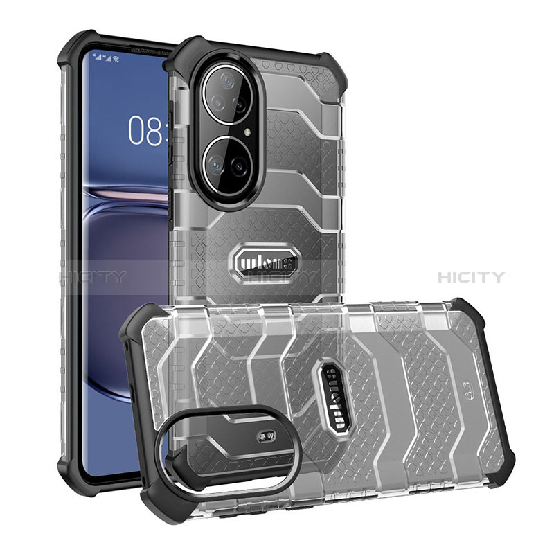 Silikon Schutzhülle Rahmen Tasche Hülle Durchsichtig Transparent WL3 für Huawei P50 Pro Schwarz