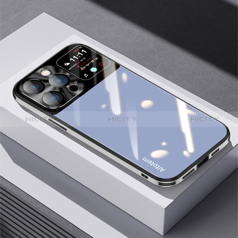 Silikon Schutzhülle Rahmen Tasche Hülle Spiegel AT1 für Apple iPhone 13 Pro Max