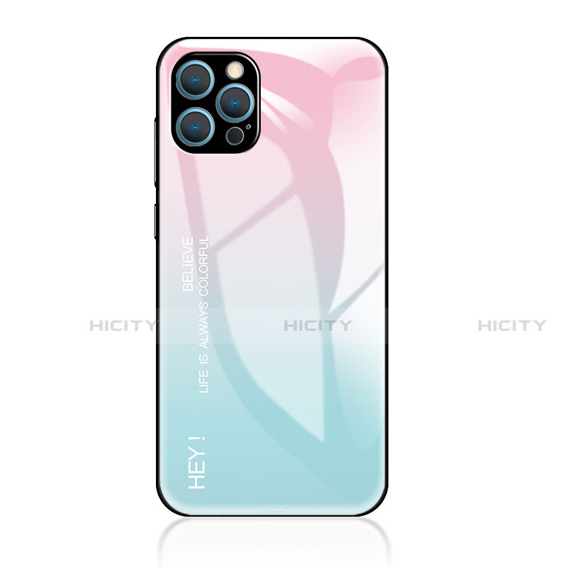 Silikon Schutzhülle Rahmen Tasche Hülle Spiegel Farbverlauf Regenbogen für Apple iPhone 14 Pro Max