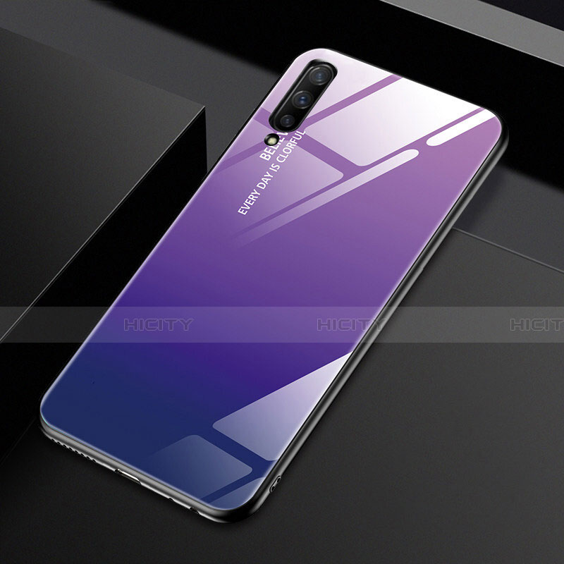 Silikon Schutzhülle Rahmen Tasche Hülle Spiegel Farbverlauf Regenbogen für Huawei Honor 9X Pro groß