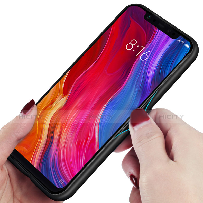 Silikon Schutzhülle Rahmen Tasche Hülle Spiegel Farbverlauf Regenbogen für Xiaomi Mi 8 Explorer