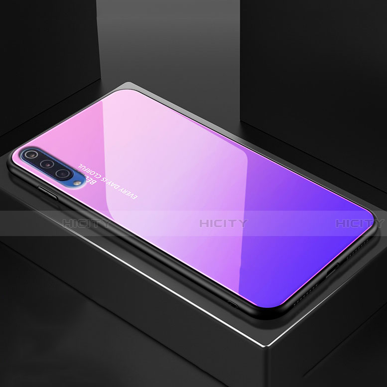 Silikon Schutzhülle Rahmen Tasche Hülle Spiegel Farbverlauf Regenbogen für Xiaomi Mi 9 Lite