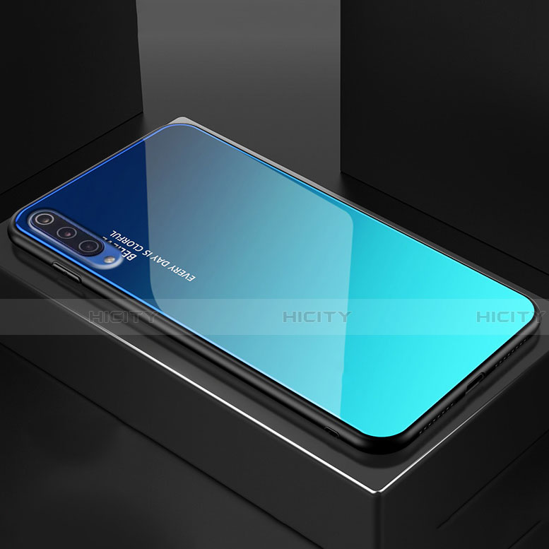 Silikon Schutzhülle Rahmen Tasche Hülle Spiegel Farbverlauf Regenbogen für Xiaomi Mi 9 Lite groß