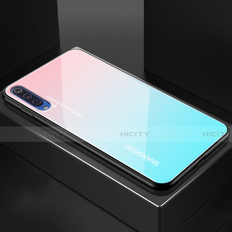 Silikon Schutzhülle Rahmen Tasche Hülle Spiegel Farbverlauf Regenbogen für Xiaomi Mi 9 Lite groß