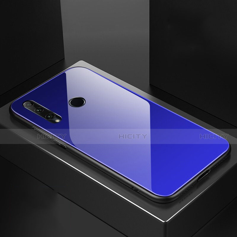 Silikon Schutzhülle Rahmen Tasche Hülle Spiegel Farbverlauf Regenbogen H01 für Huawei P Smart+ Plus (2019)