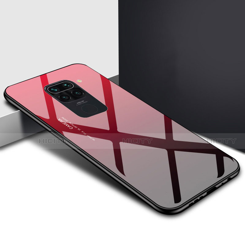 Silikon Schutzhülle Rahmen Tasche Hülle Spiegel Farbverlauf Regenbogen H01 für Xiaomi Redmi 10X 4G groß