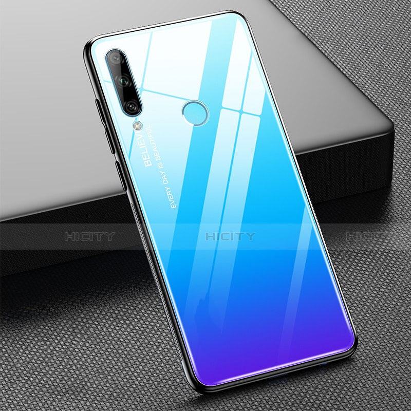 Silikon Schutzhülle Rahmen Tasche Hülle Spiegel Farbverlauf Regenbogen H02 für Huawei P Smart+ Plus (2019)