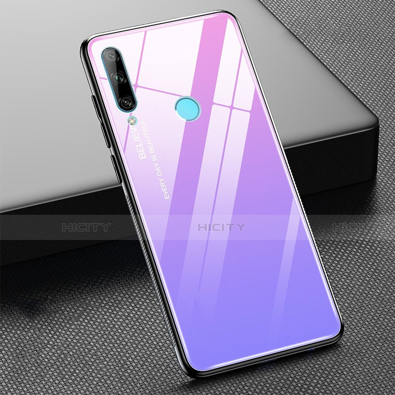 Silikon Schutzhülle Rahmen Tasche Hülle Spiegel Farbverlauf Regenbogen H02 für Huawei P Smart+ Plus (2019)