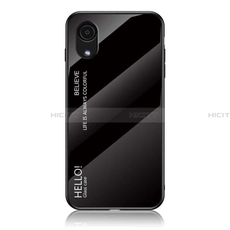 Silikon Schutzhülle Rahmen Tasche Hülle Spiegel Farbverlauf Regenbogen LS1 für Samsung Galaxy A03 Core