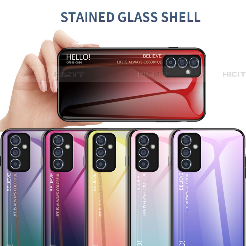 Silikon Schutzhülle Rahmen Tasche Hülle Spiegel Farbverlauf Regenbogen LS1 für Samsung Galaxy A25 5G