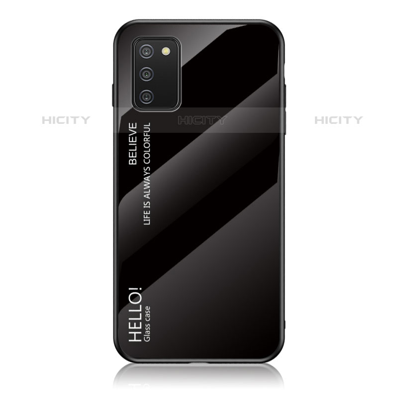 Silikon Schutzhülle Rahmen Tasche Hülle Spiegel Farbverlauf Regenbogen LS1 für Samsung Galaxy M02s