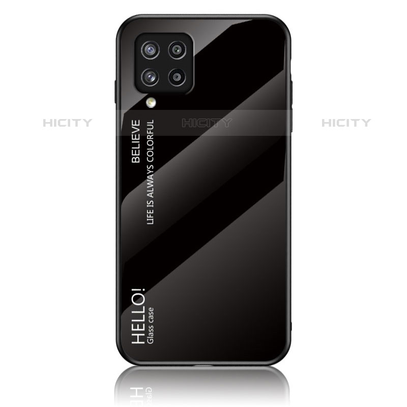Silikon Schutzhülle Rahmen Tasche Hülle Spiegel Farbverlauf Regenbogen LS1 für Samsung Galaxy M42 5G groß