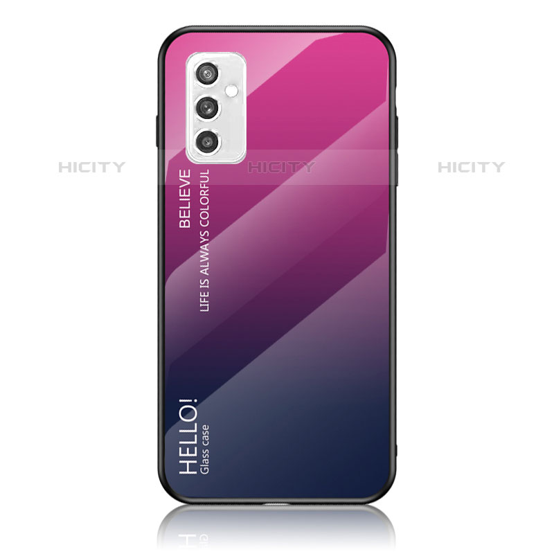Silikon Schutzhülle Rahmen Tasche Hülle Spiegel Farbverlauf Regenbogen LS1 für Samsung Galaxy M52 5G
