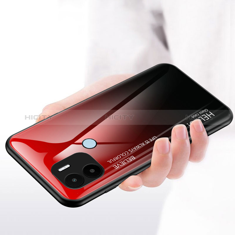 Silikon Schutzhülle Rahmen Tasche Hülle Spiegel Farbverlauf Regenbogen LS1 für Xiaomi Redmi A1 Plus groß