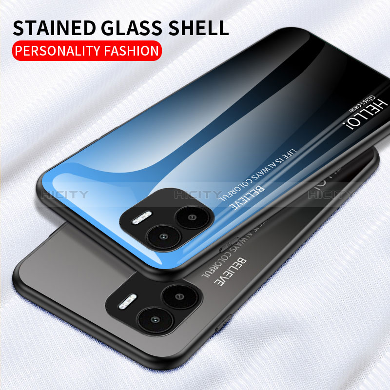 Silikon Schutzhülle Rahmen Tasche Hülle Spiegel Farbverlauf Regenbogen LS1 für Xiaomi Redmi A2