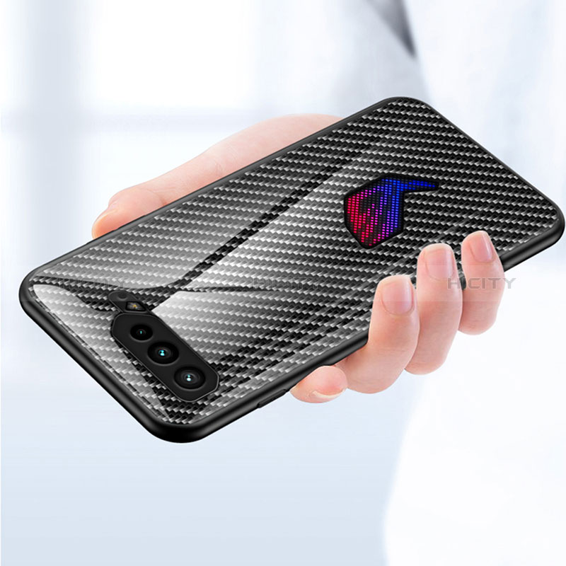 Silikon Schutzhülle Rahmen Tasche Hülle Spiegel Farbverlauf Regenbogen LS2 für Asus ROG Phone 5 Pro