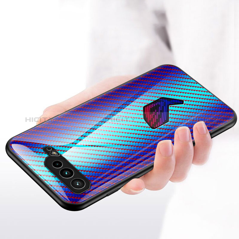 Silikon Schutzhülle Rahmen Tasche Hülle Spiegel Farbverlauf Regenbogen LS2 für Asus ROG Phone 5 Ultimate groß