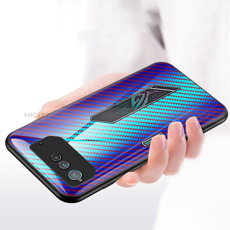 Silikon Schutzhülle Rahmen Tasche Hülle Spiegel Farbverlauf Regenbogen LS2 für Asus ROG Phone 6 Pro