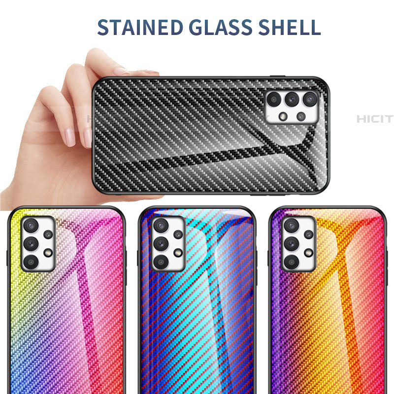 Silikon Schutzhülle Rahmen Tasche Hülle Spiegel Farbverlauf Regenbogen LS2 für Samsung Galaxy A53 5G