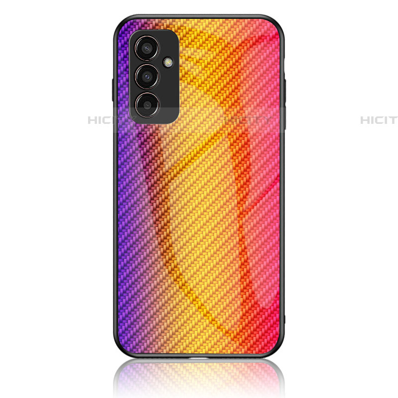 Silikon Schutzhülle Rahmen Tasche Hülle Spiegel Farbverlauf Regenbogen LS2 für Samsung Galaxy F13 4G