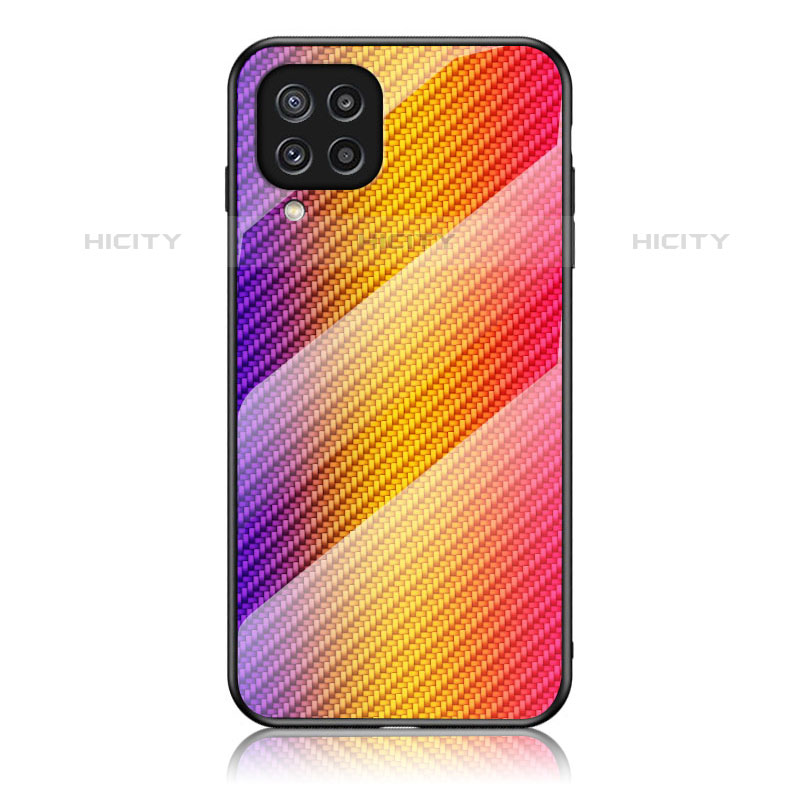 Silikon Schutzhülle Rahmen Tasche Hülle Spiegel Farbverlauf Regenbogen LS2 für Samsung Galaxy M32 4G