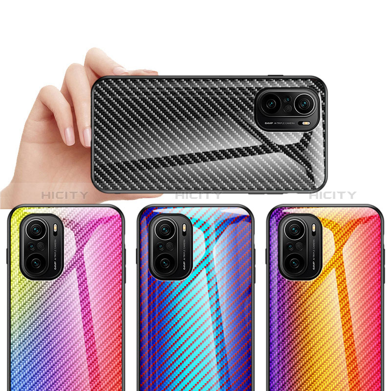 Silikon Schutzhülle Rahmen Tasche Hülle Spiegel Farbverlauf Regenbogen LS2 für Xiaomi Mi 11X Pro 5G groß