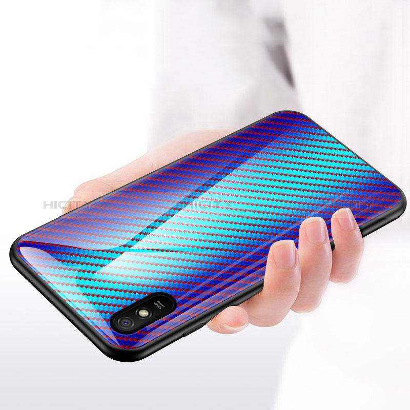 Silikon Schutzhülle Rahmen Tasche Hülle Spiegel Farbverlauf Regenbogen LS2 für Xiaomi Redmi 9AT