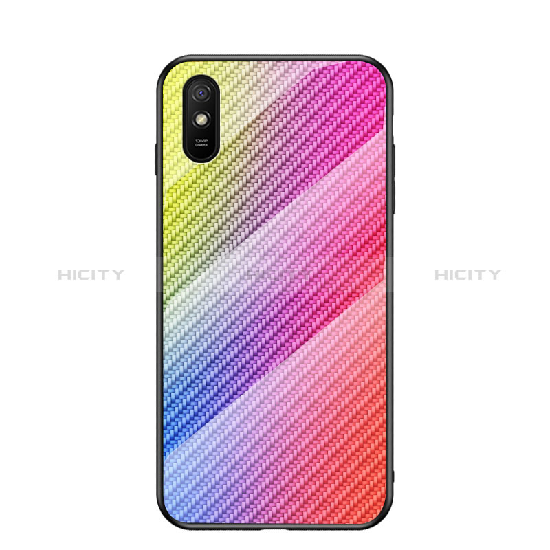 Silikon Schutzhülle Rahmen Tasche Hülle Spiegel Farbverlauf Regenbogen LS2 für Xiaomi Redmi 9AT