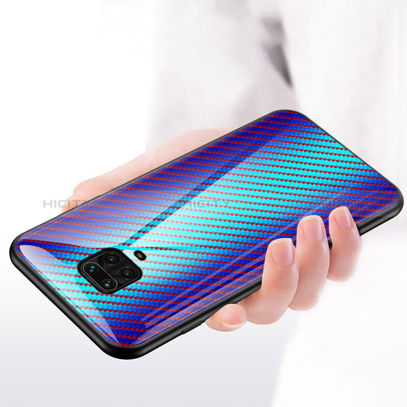 Silikon Schutzhülle Rahmen Tasche Hülle Spiegel Farbverlauf Regenbogen LS2 für Xiaomi Redmi Note 9 Pro Max