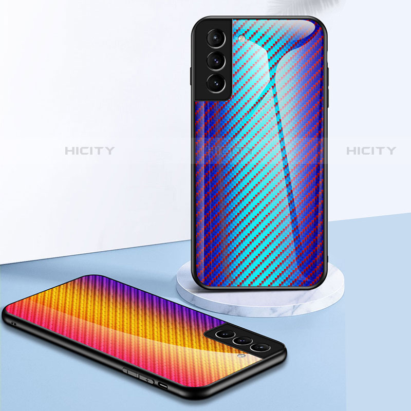 Silikon Schutzhülle Rahmen Tasche Hülle Spiegel Farbverlauf Regenbogen M01 für Samsung Galaxy S23 5G