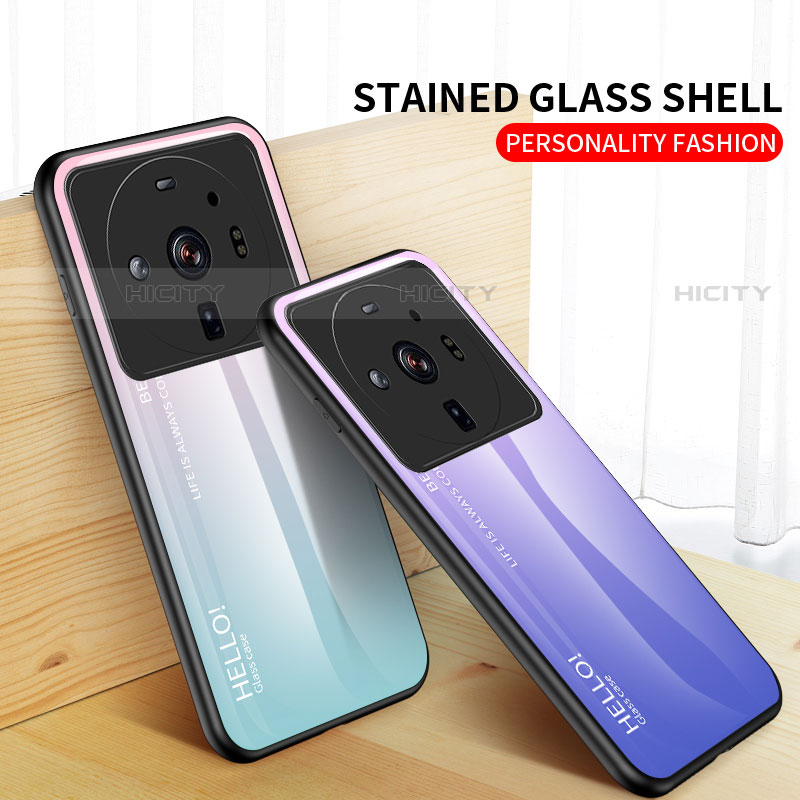 Silikon Schutzhülle Rahmen Tasche Hülle Spiegel Farbverlauf Regenbogen M01 für Xiaomi Mi 12S Ultra 5G