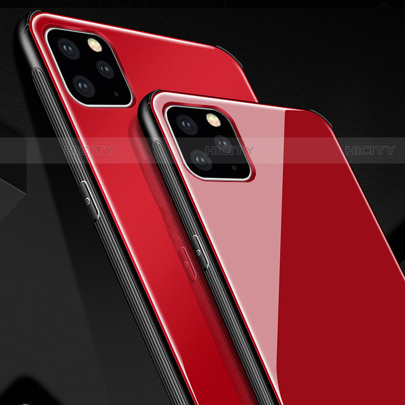 Silikon Schutzhülle Rahmen Tasche Hülle Spiegel für Apple iPhone 11 Pro