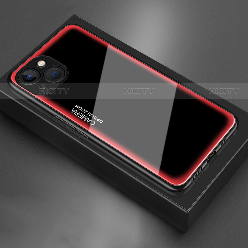 Silikon Schutzhülle Rahmen Tasche Hülle Spiegel für Apple iPhone 13 Mini Rosa Plus