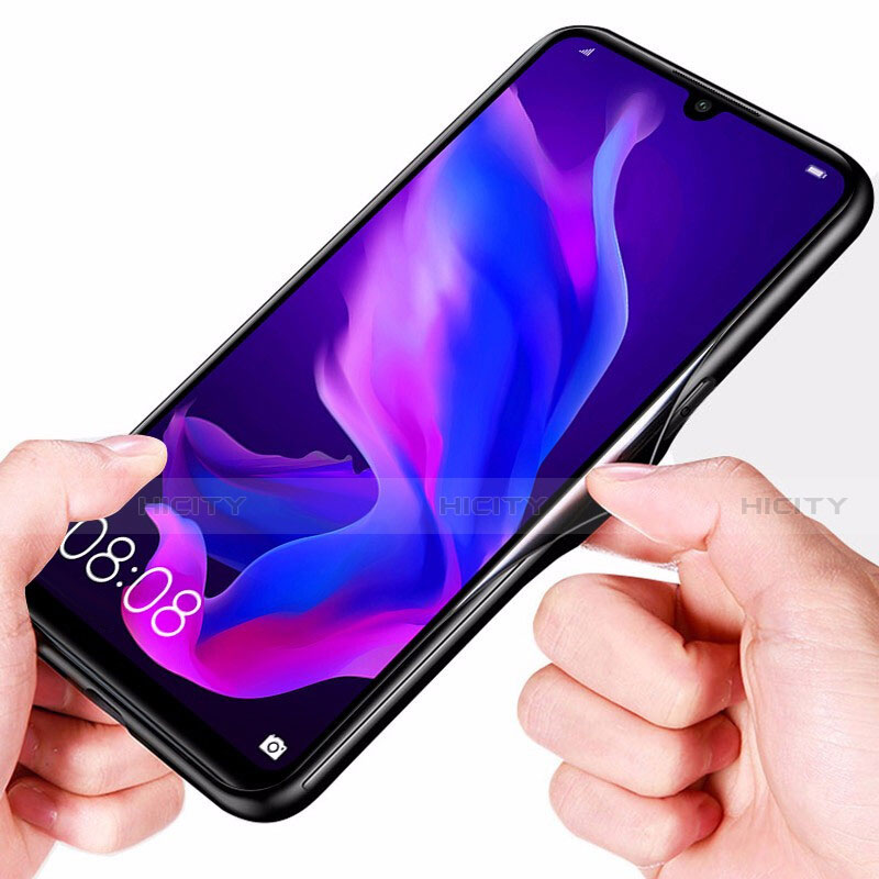 Silikon Schutzhülle Rahmen Tasche Hülle Spiegel für Huawei Nova 4e